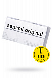 Презервативы Sagami, original 0.02, L-size, гладкие, 19 см, 5,8 см, 10 шт. фото 1